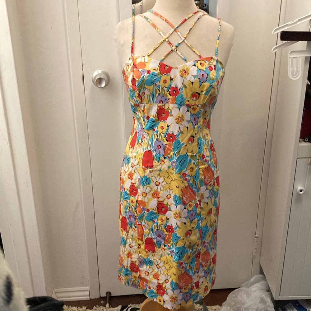 Floral strappy dress